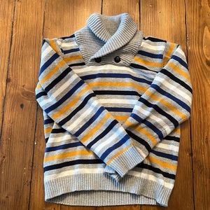 Janie and jack Stripe Combed Cotton Sweater